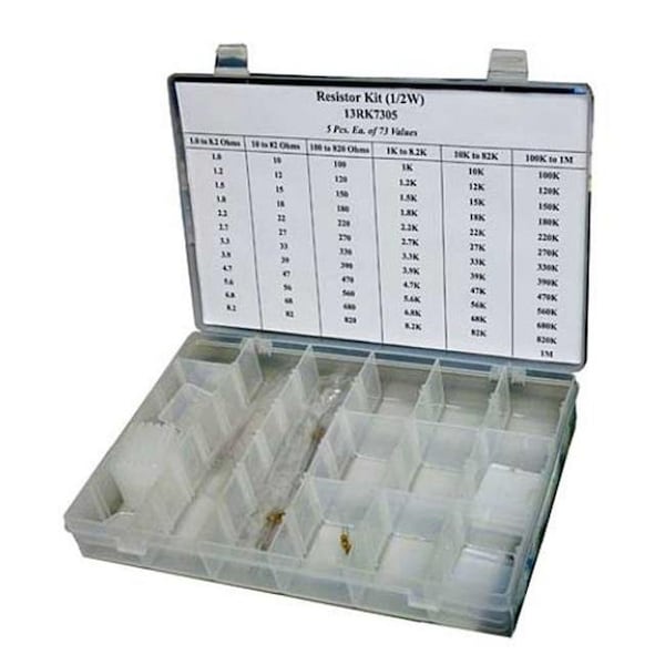 Rsr Electronics RSR ELECTRONICS RK7305 10.75"L x 7.375"W x 1.75"H Resistor Kit RK7305 Zoro